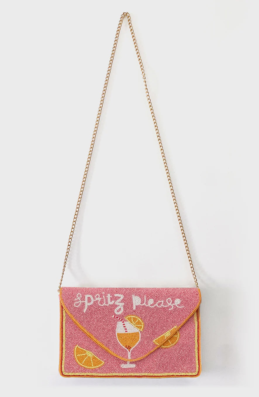 Dark Hampton Beaded Bag Spritz Please