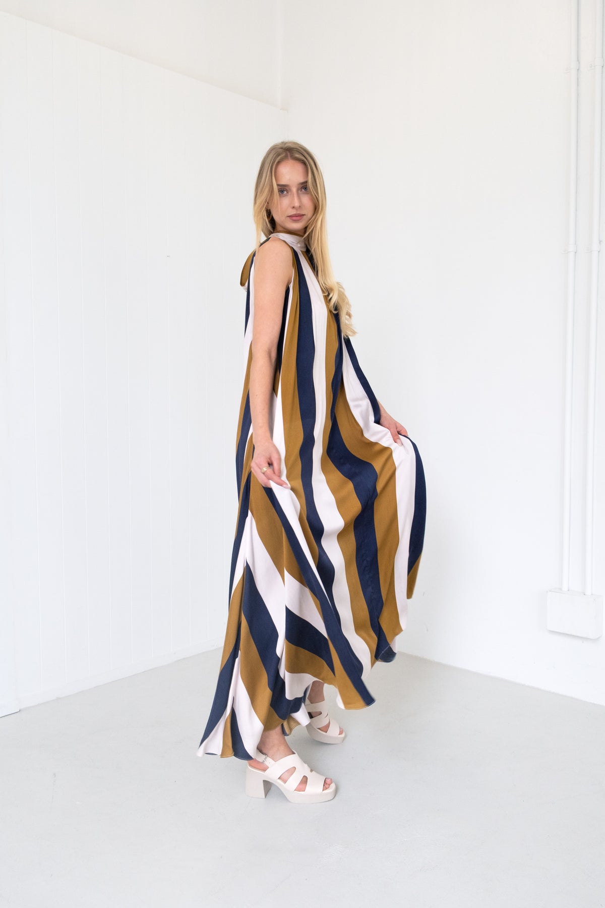 Alex & Carter Vionette Dress Rivera Stripe