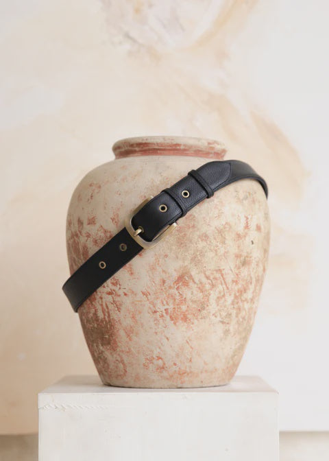 Hobo and Hatch Vera Belt Textured Noir