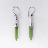 Nick Von K Baby Pounamu Dagger Earrings