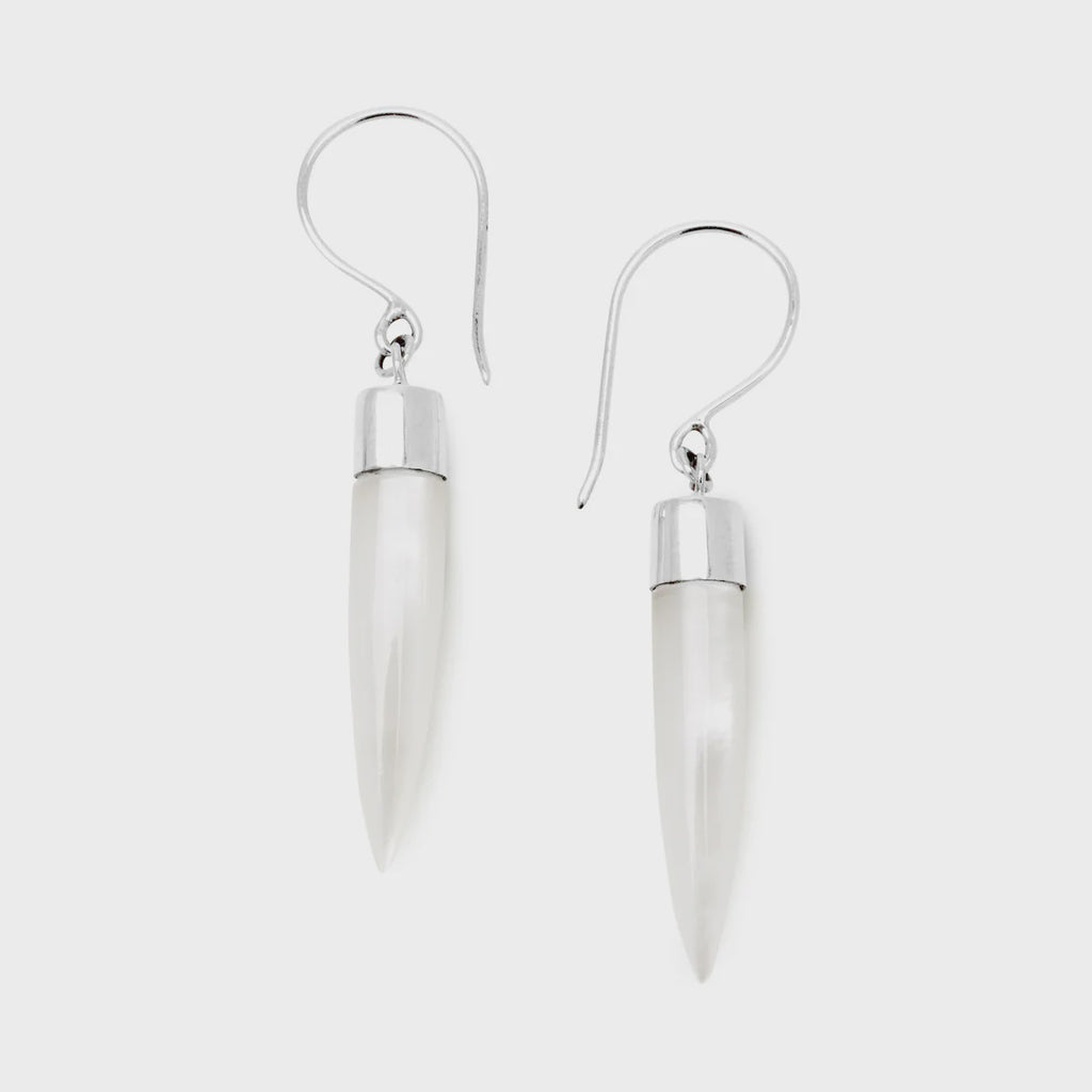 Nick Von K Mother of Pearl Point Earrings