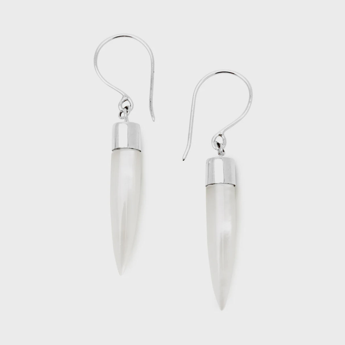 Nick Von K Mother of Pearl Point Earrings