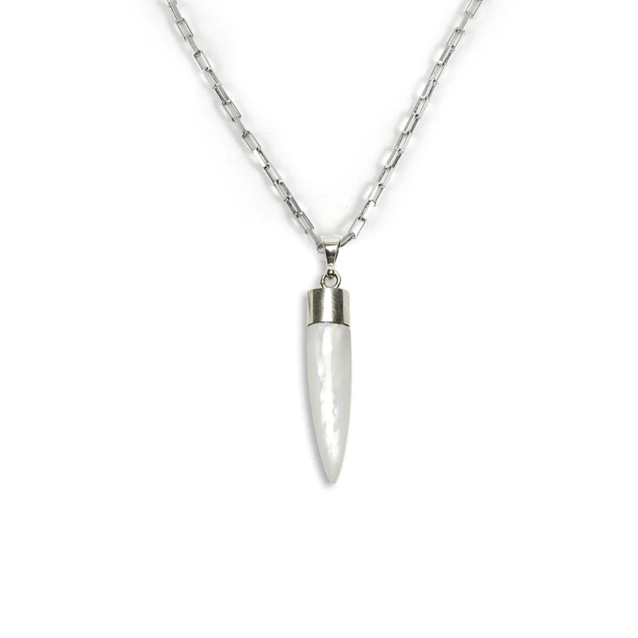 Nick Von K Mother of Pearl Point Charm Necklace