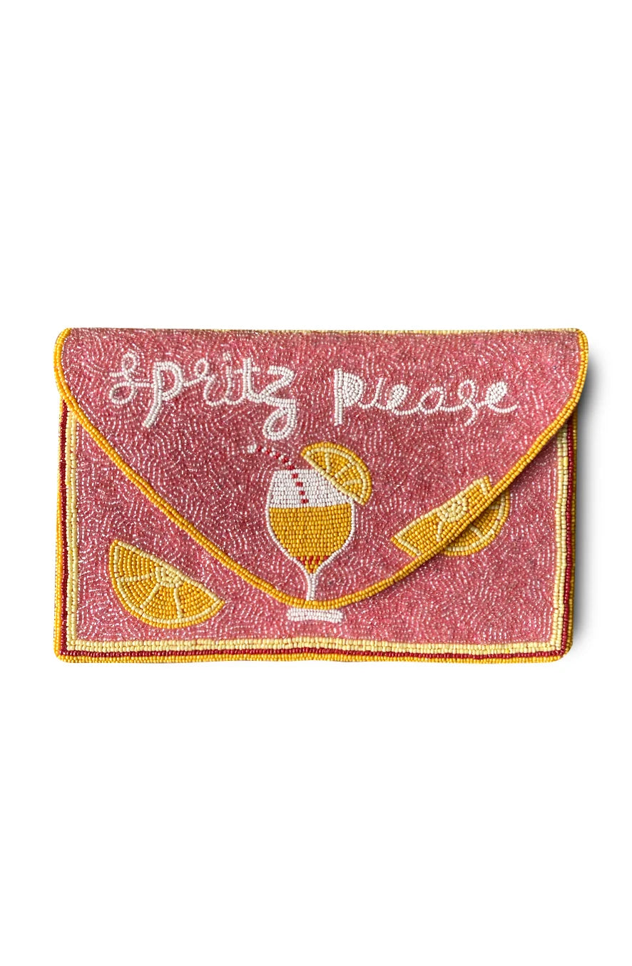 Dark Hampton Beaded Bag Spritz Please