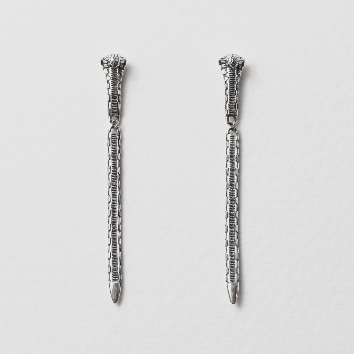 Nick Von K Rising Cobra Earrings
