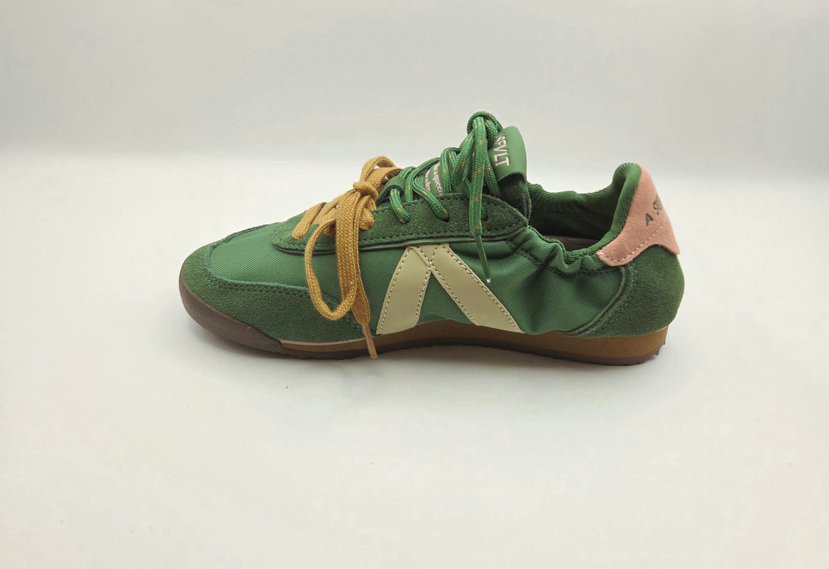 ASFVLT Grace Sneaker Dark Green Pink