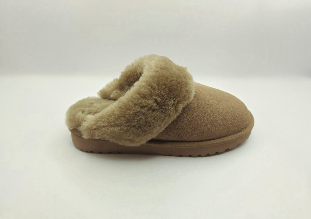 Kiwi Gear Juliet Scuff Sheepskin Slipper Stone