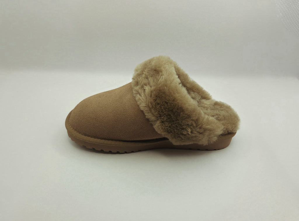 Kiwi Gear Juliet Scuff Sheepskin Slipper Stone