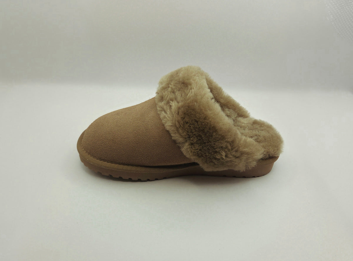 Kiwi Gear Juliet Scuff Sheepskin Slipper Stone