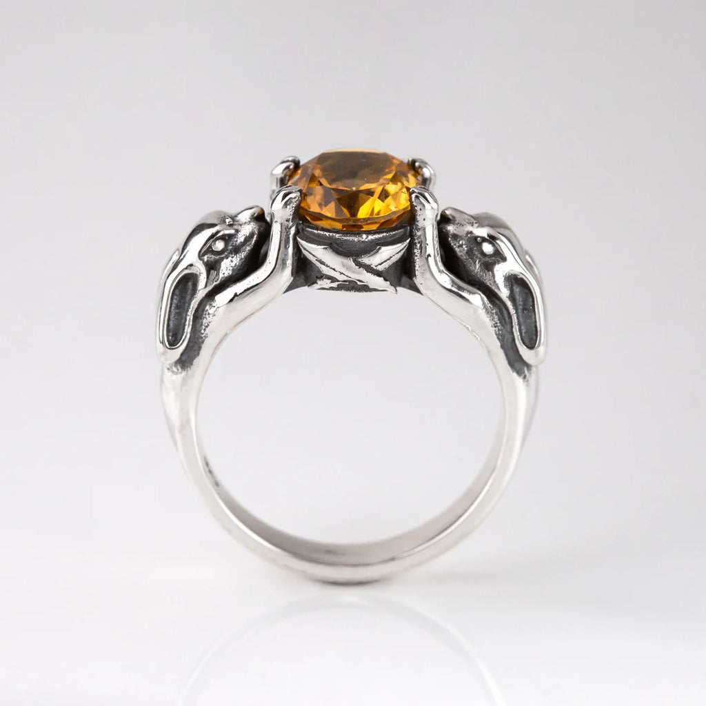 Nick Von K Lucky Bunny Ring Citrine