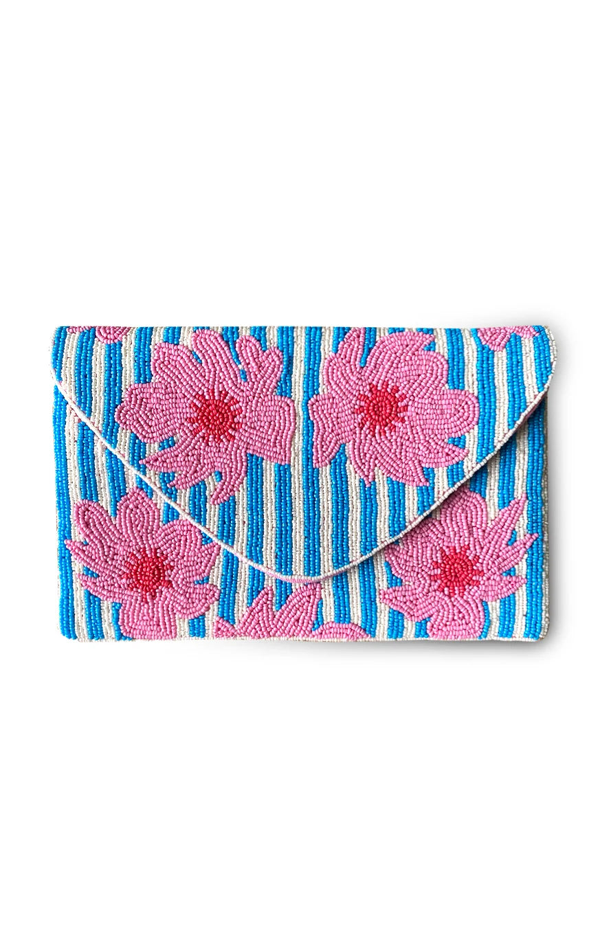 Dark Hampton Beaded Bag Petite Fleur