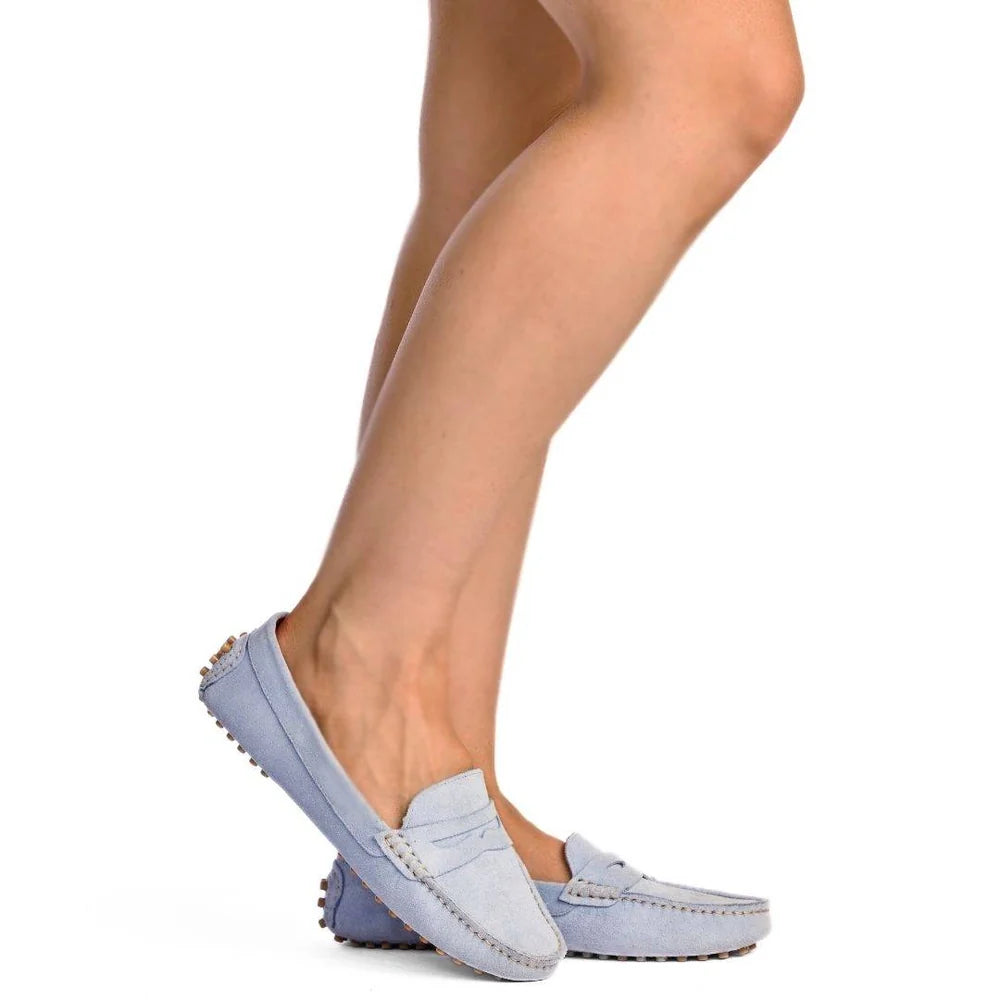 Kathryn Wilson Avery Powder Blue Suede