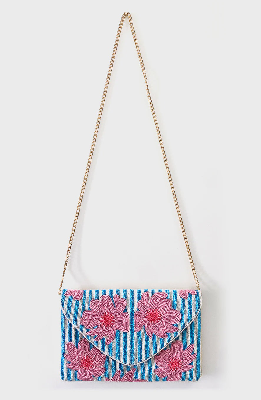 Dark Hampton Beaded Bag Petite Fleur