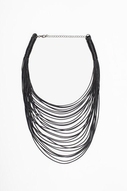 Antler Multi Strand Necklace Black