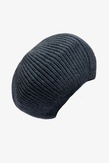 Antler Soft Knit Beret Navy
