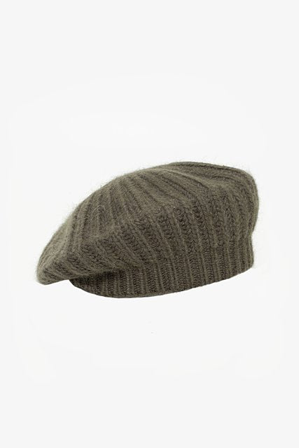 Antler Sylvie Beanie Beret Khaki