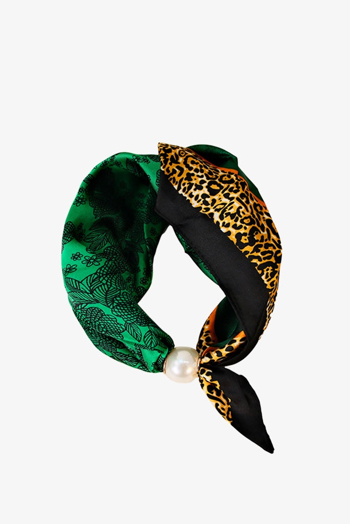 Antler Pearl Fasten Neck Tie Emerald Safari