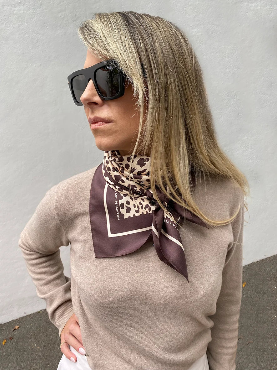 Dark Hampton The Bailey Large Silk Scarf
