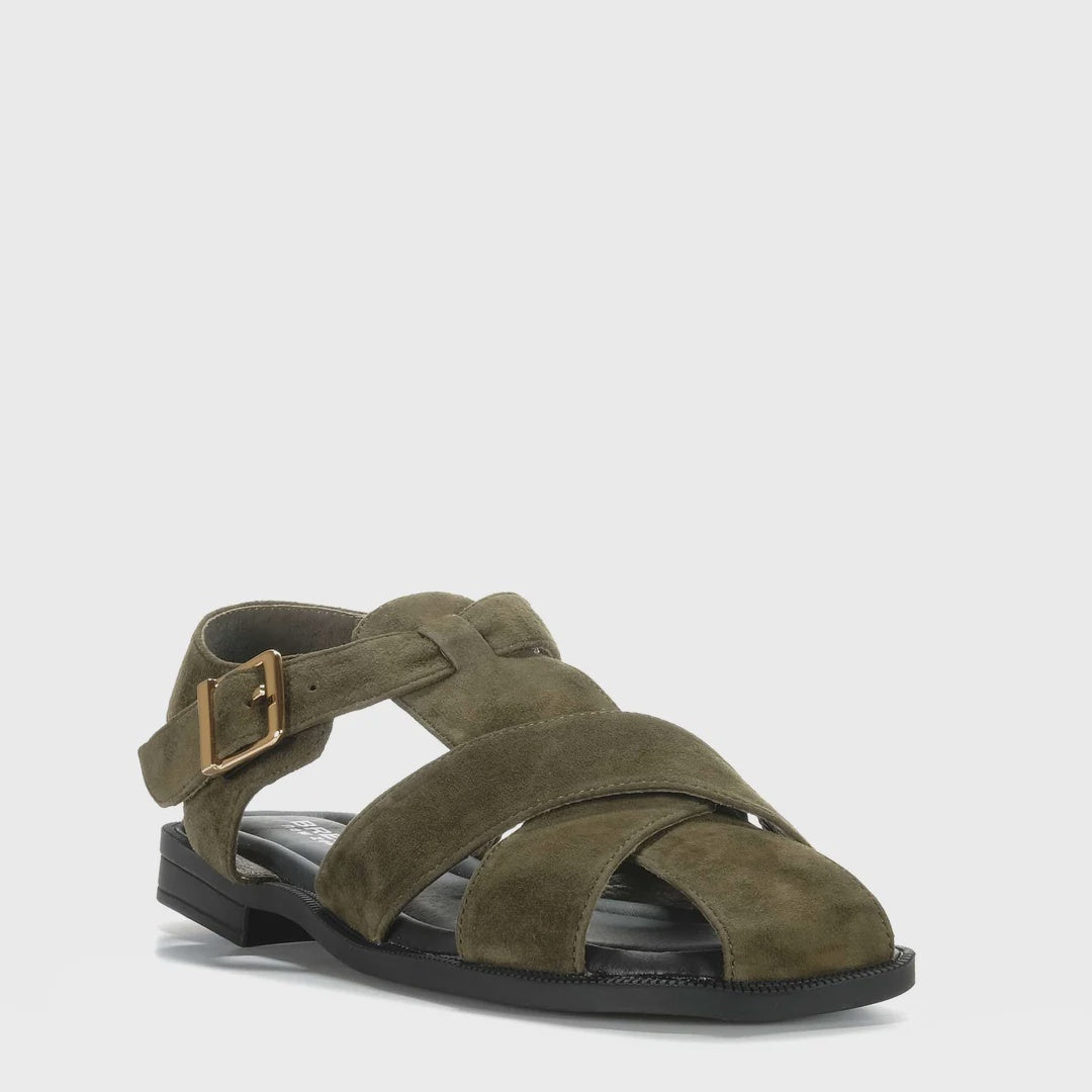 Bresley Sana Olive Suede