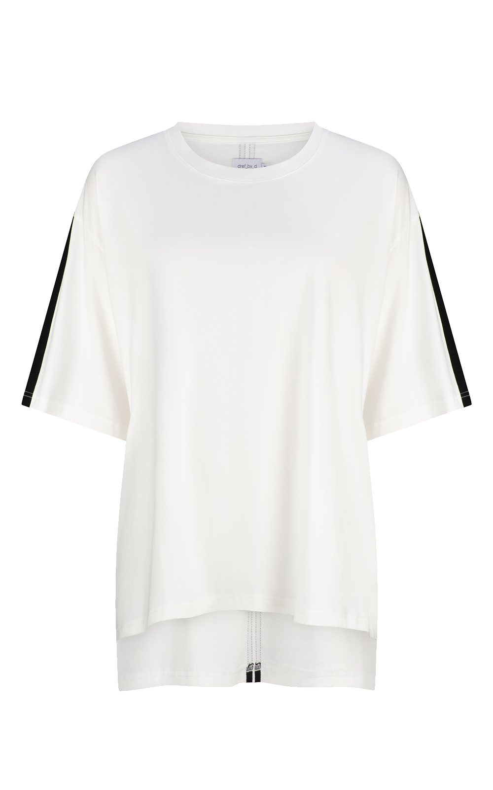 Dref by D Core Tee Ivory/Black trim