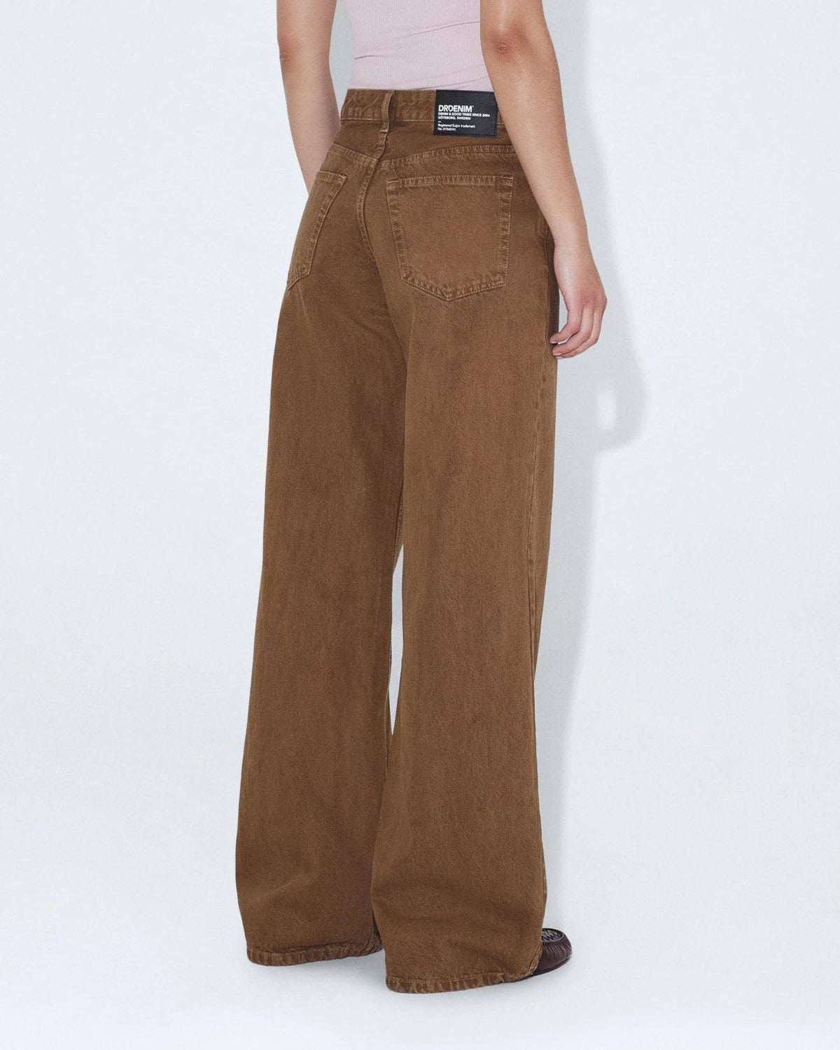 Dr Denim Rhue Low Wide Washed Teak