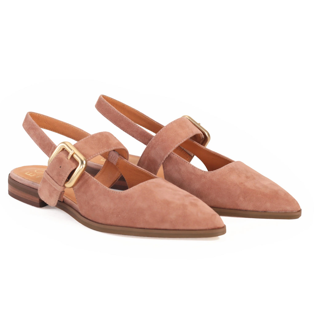 EOS Goldie Dusky Pink Suede