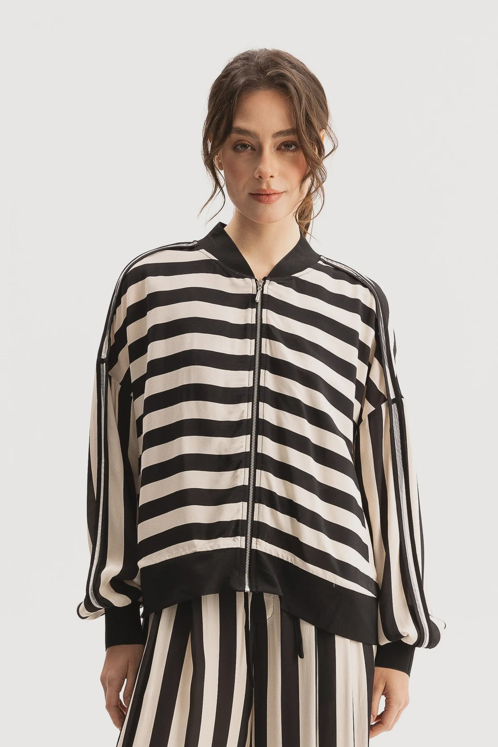 Blacklist Cora Bomber Stripe