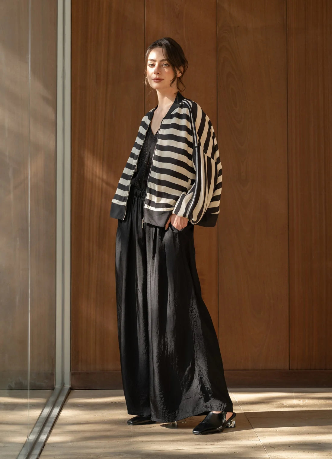 Blacklist Cora Bomber Stripe