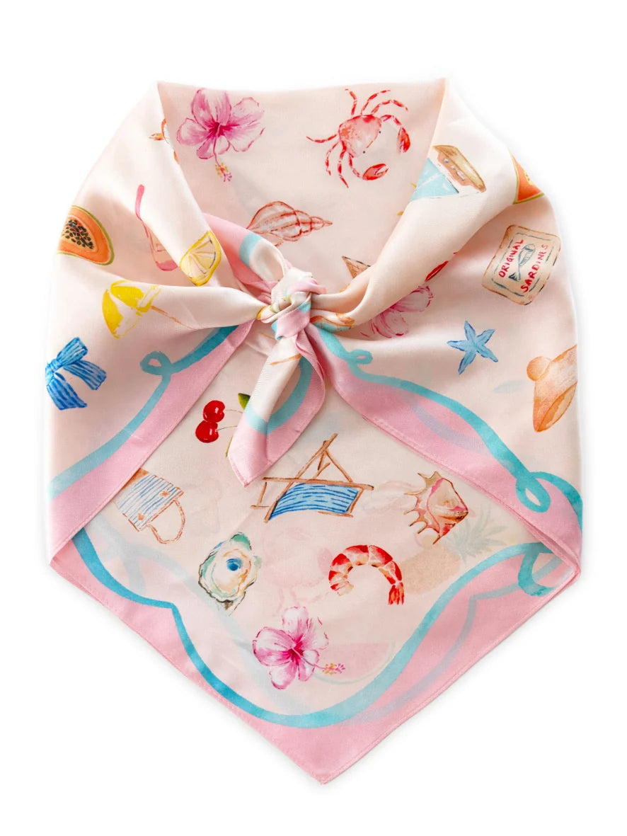 Dark Hampton  x Cass Deller Little Cove Petite Silk Scarf