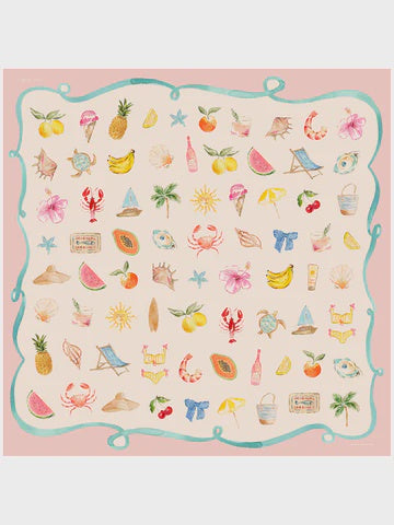 Dark Hampton  x Cass Deller Little Cove Petite Silk Scarf