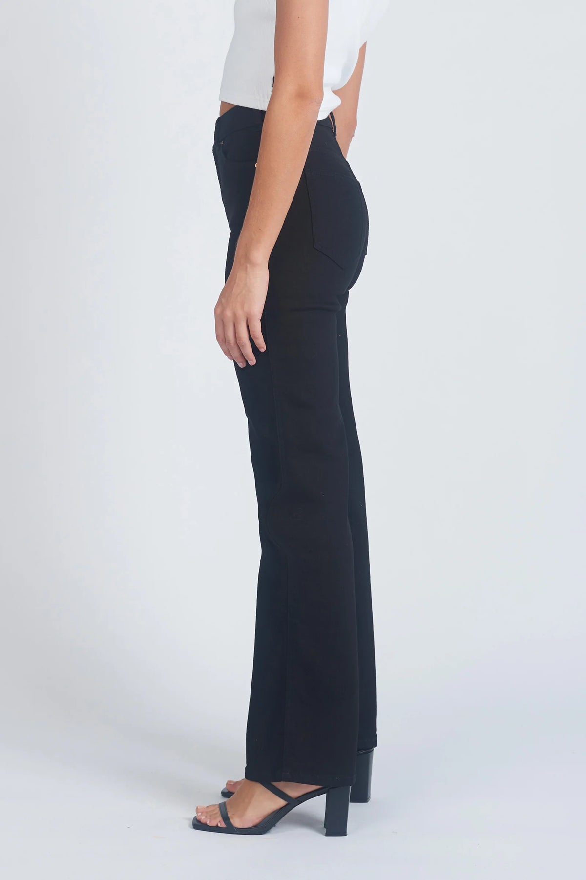 Dr Denim Moxy Straight Jeans Solid Black