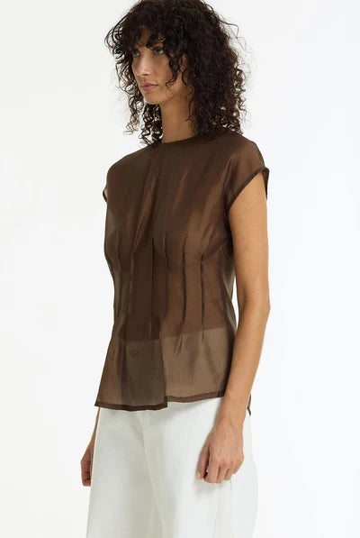 Blak Refined Romance Top Chocolate