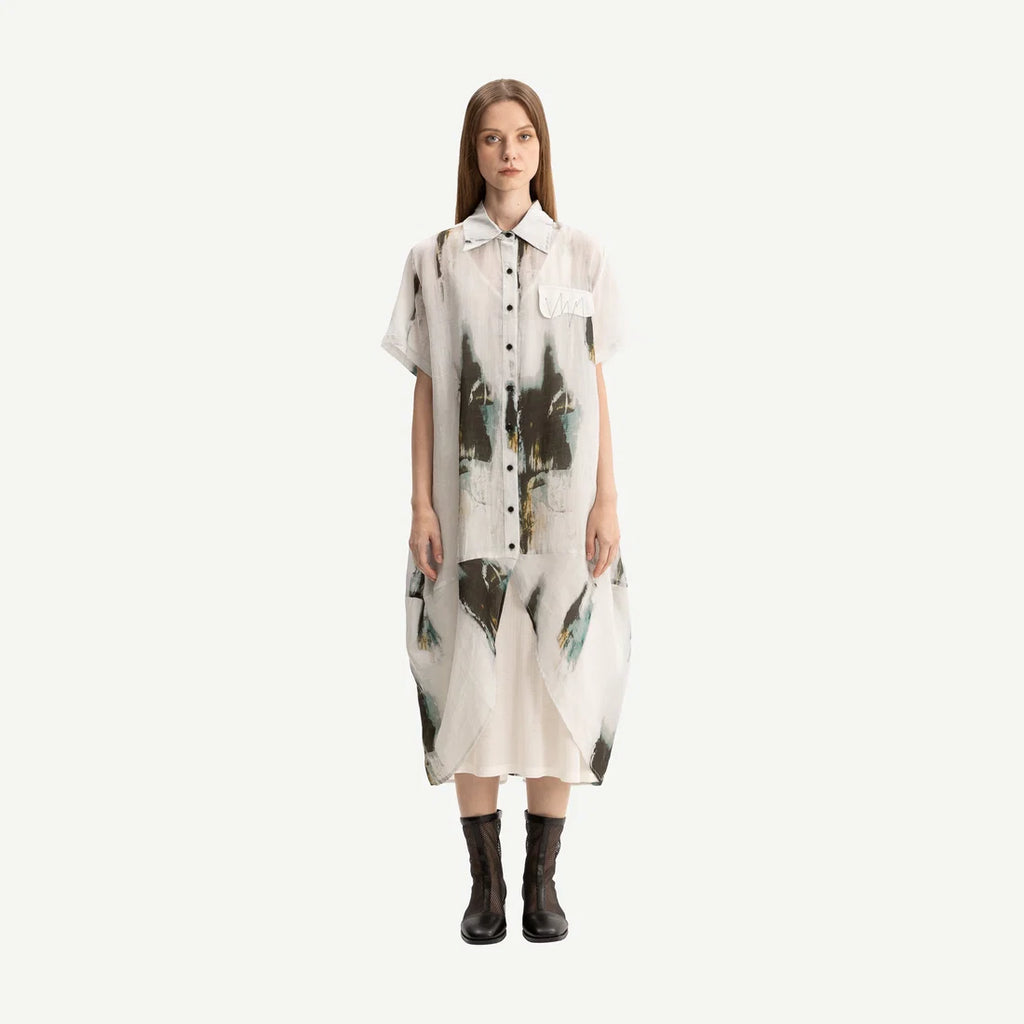 Bone & Arrow Marlie Shirt Dress Print