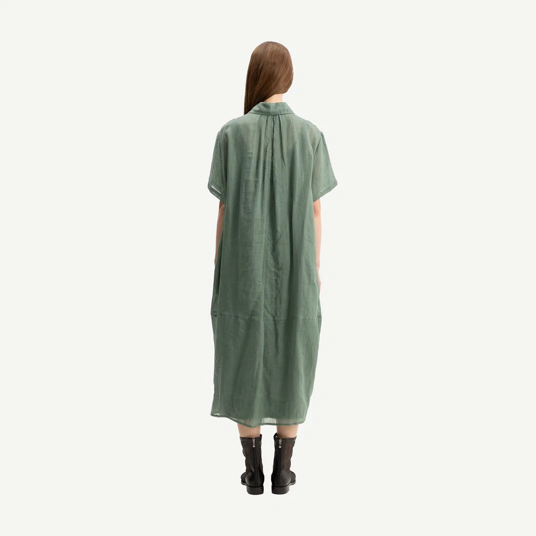 Bone & Arrow Marlie Shirt Dress Sage