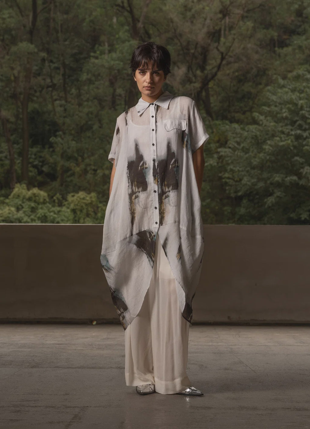 Bone & Arrow Marlie Shirt Dress Print