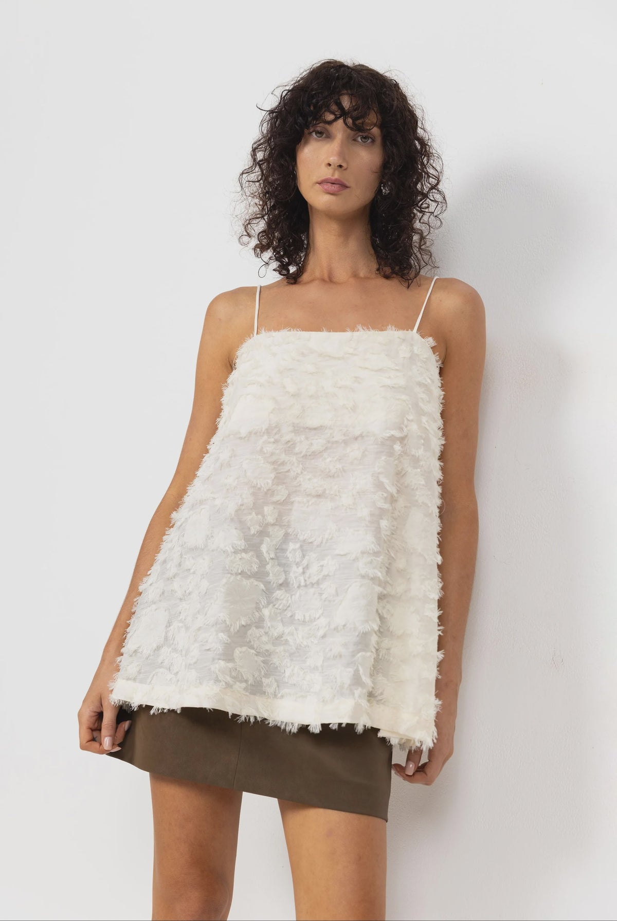 Blak Stay Close Cami Ivory