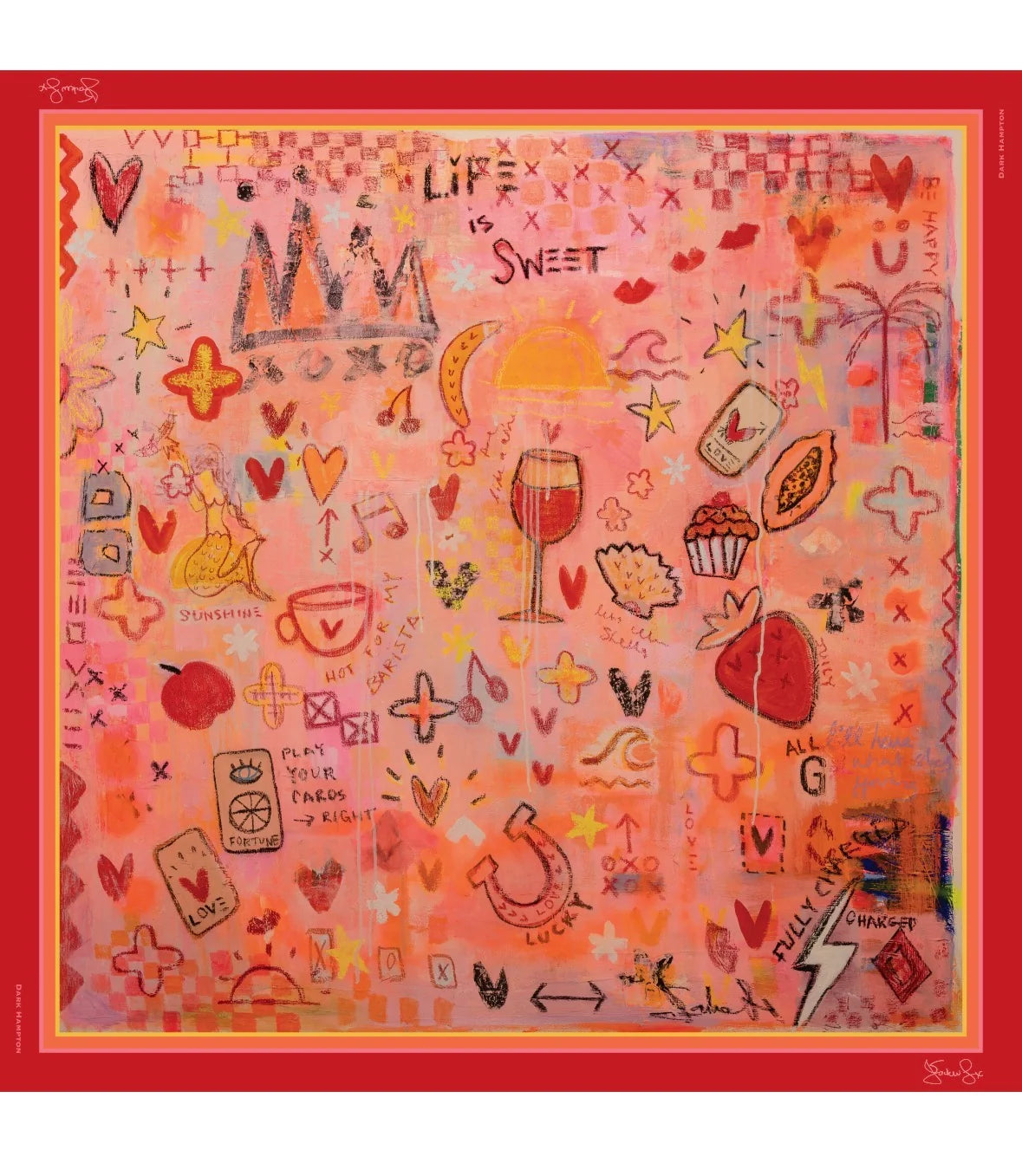 Dark Hampton x Jackie Green Sweet As Silk Scarf