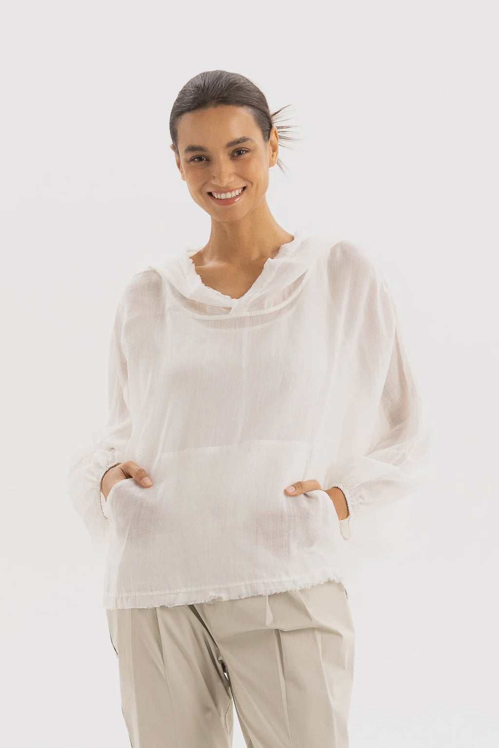 Two by Two Avani Hoody White