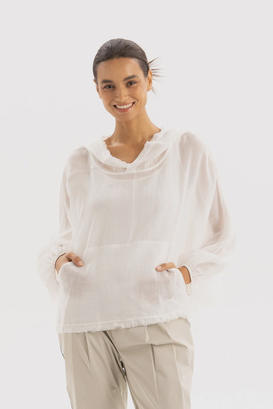 Two by Two Avani Hoody White