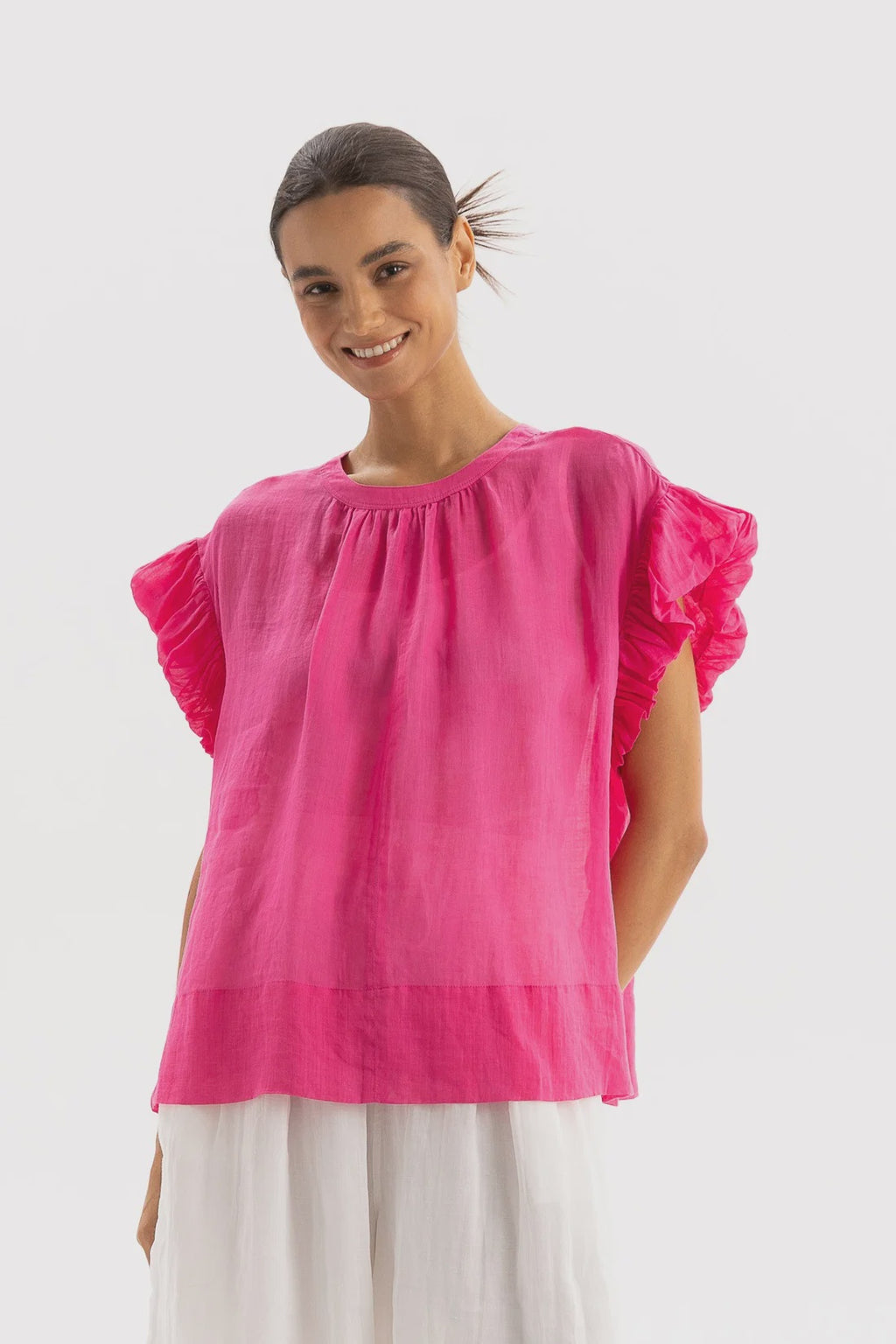 Two by Two Della Top Hot Pink