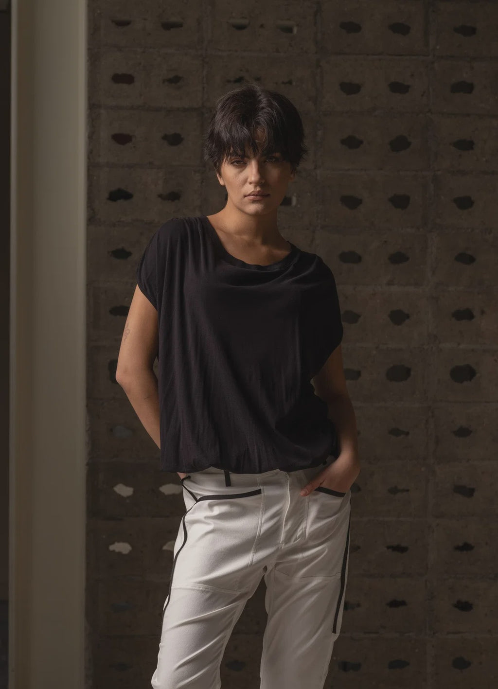 Bone & Arrow Evi Top Black