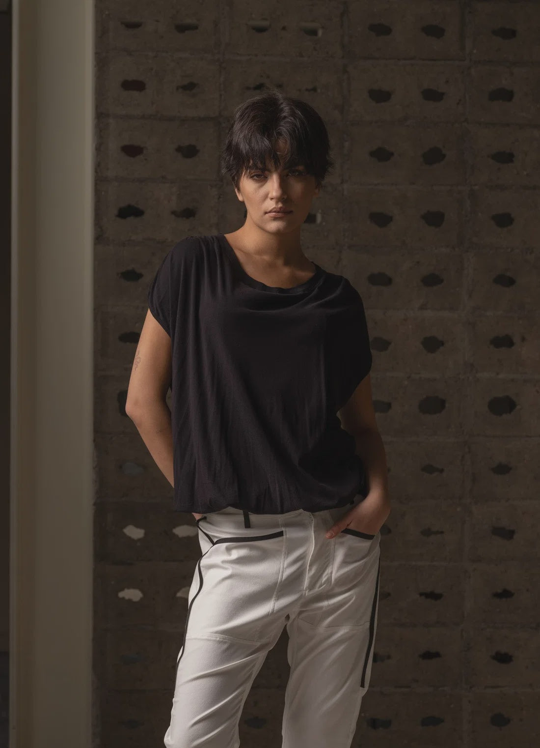 Bone & Arrow Evi Top Black