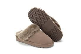Kiwi Gear Juliet Scuff Sheepskin Slipper Stone