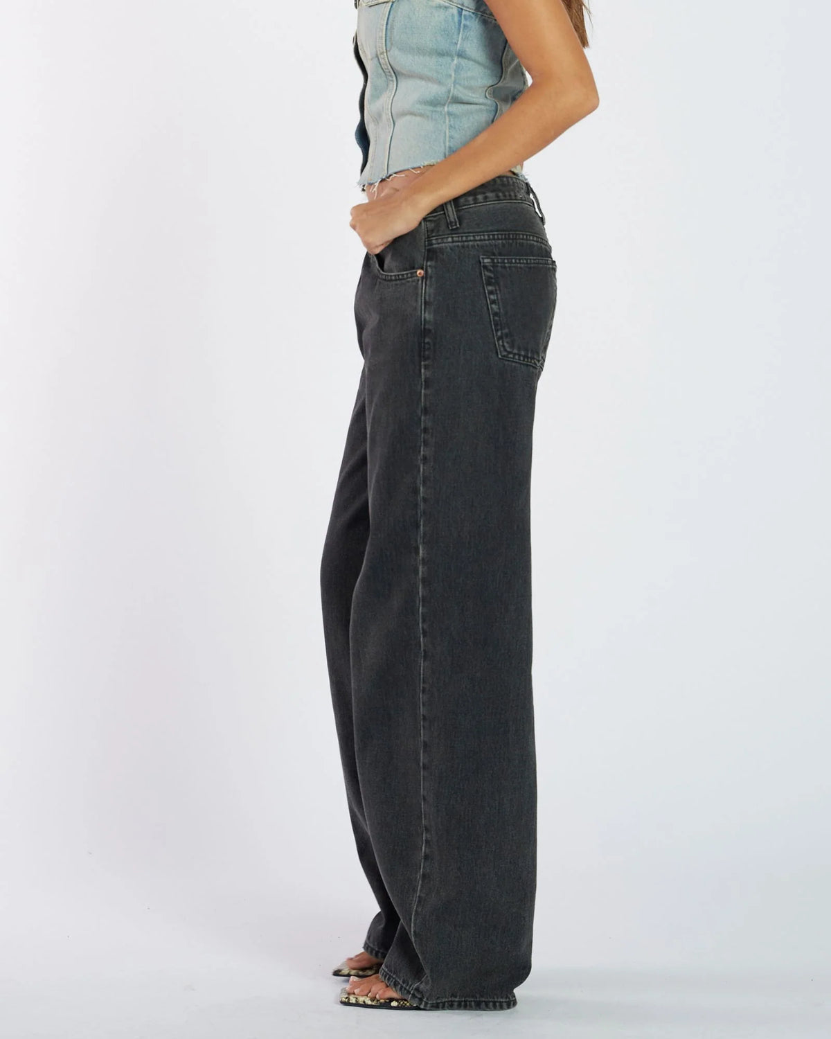 Dr Denim Hill Jeans Aged Black