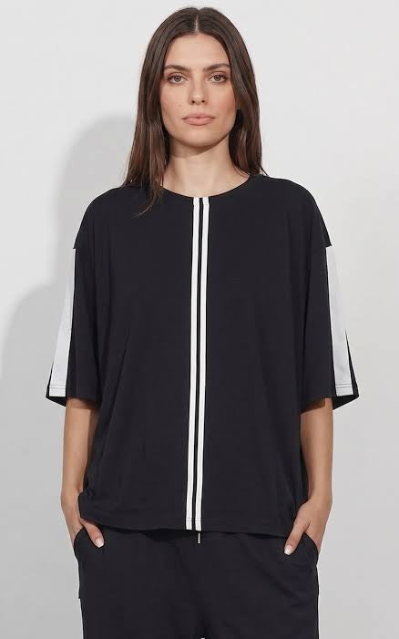 Dref by D Level Tee Black/Ivory