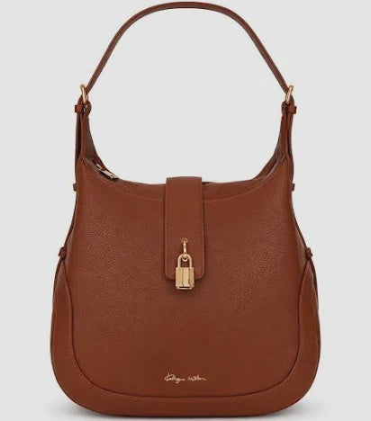 Kathryn Wilson Devon Shoulder Bag Tan Pebble
